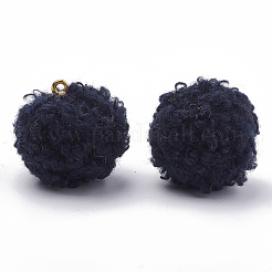 Handmade Cloth Fabric Covered Pendants&nbsp;WOVE-N006-16B