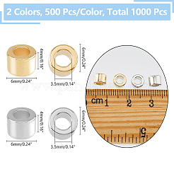 1000Pcs 2 Colors CCB Plastic Beads&nbsp;CCB-DC0001-18