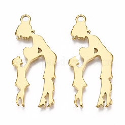 Ion Plating(IP) 201 Stainless Steel Pendants&nbsp;STAS-N098-067LG