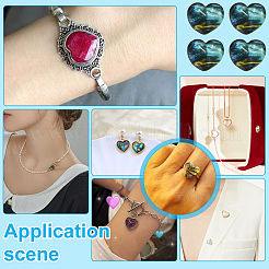 40Pcs Lampwork Cabochons&nbsp;LAMP-PH0001-43A
