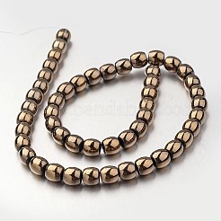 Electroplate Non-magnetic Synthetic Hematite Bead Strands&nbsp;G-F300-43-06