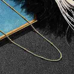 Rack Plating Brass Satellite Chain Necklaces for Women&nbsp;LS-NJEW-H049-01G