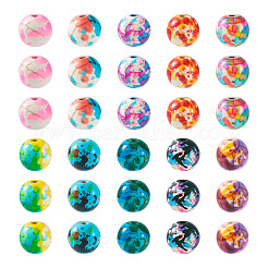 250Pcs 10 Colors Synthetic Turquoise Dyed Beads&nbsp;G-TA0001-72