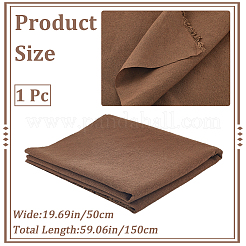 長方形のコットンリネン生地  服装アクセサリー  ココナッツブラウン  500x1500x0.5mm&nbsp;DIY-WH20001-58F