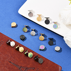 16Pcs 4 Colors 304 Stainless Steel Vortex Cuff Earrings&nbsp;EJEW-SC0001-86