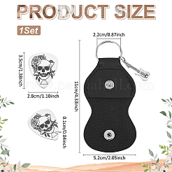 Double-side Laser 201 Stainless Steel Guitar Picks&nbsp;AJEW-WH0555-025