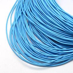 スプレープリント牛革レザーコード  ディープスカイブルー  2.0mm  約100ヤード/束（300フィート/束）&nbsp;WL-R001-2.0mm-25