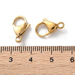 304 Stainless Steel Lobster Claw Clasps&nbsp;STAS-V007-01E-G