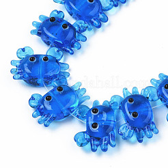 Handmade Lampwork Beads Strands&nbsp;LAMP-Q031-018B