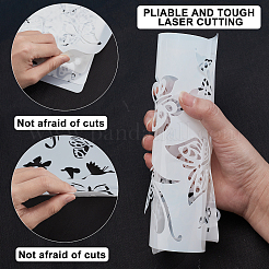 8Pcs 8 Style Plastic Drawing Painting Stencils Templates&nbsp;DIY-GF0004-82
