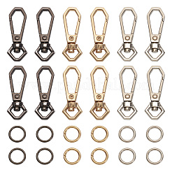 15Pcs 6 Colors Alloy Swivel Snap Hook Clasps&nbsp;FIND-TA0003-78
