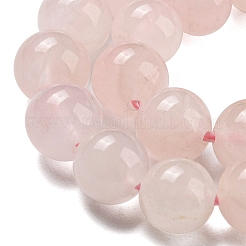天然石ローズクォーツビーズ連売り  ラウンド  8mm  穴：1.2mm  約46~47個/連  14.57''~15.04''（37~38.2センチメートル）&nbsp;G-K343-A01-01