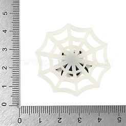 アクリルカボション  クモの巣  ホワイト  39x38x4.5mm&nbsp;LS-OACR-I023-01A