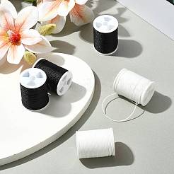 5 Rolls 2 Colors Round Waxed Polyester Cord&nbsp;YC-FS0001-01