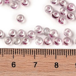 Transparent Inside Colours Glass Seed Beads&nbsp;X1-SEED-A032-04N