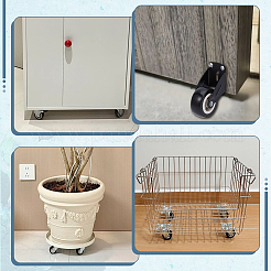 4Pcs Iron & Plastic Furniture Casters&nbsp;FIND-OC0013-81