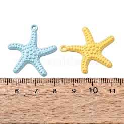 スプレーペイント合金ペンダント  ヒトデチャーム  29x26.5x3.5mm  穴：1.8mm&nbsp;FIND-H060-01F
