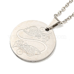 Non-Tarnish Constellation Pendant Necklaces&nbsp;LS-NJEW-S422-04P-12