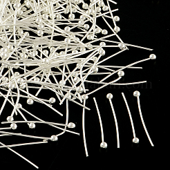鉄球ヘッドピン  ニッケルフリー  銀  50x0.7mm  ヘッド：2mm&nbsp;X2-IFIN-R020-04-S