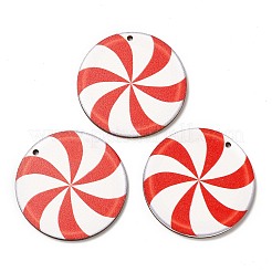 Single Face Christmas Printed Wood Pendants&nbsp;WOOD-D025-23