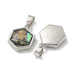 Natural Paua Shell Pendants&nbsp;KK-A214-27P