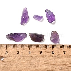 天然アメジストチップビーズ  穴なし/ドリルなし  7~36x6~10x1~7mm  約1582個/1000g&nbsp;G-Q193-02B