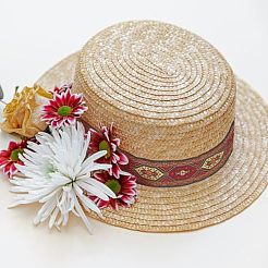 Ethnic Style Polyester Ribbon&nbsp;OCOR-WH0077-37C