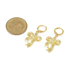 Bowknot Alloy Hoop Earrings&nbsp;EJEW-JE06357-02