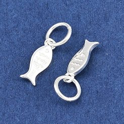 925 Sterling Silver Fish Charms&nbsp;STER-A049-01A-S