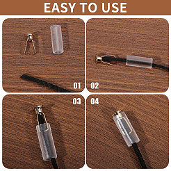40 Sets Zinc Alloy with Resin Cord Ends&nbsp;FIND-CA0010-66G