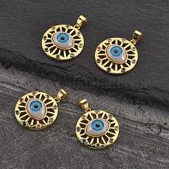 4Pcs Brass Micro Pave Colorful Cubic Zirconia Pendants&nbsp;ZIRC-SZ0001-71