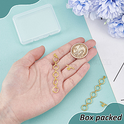 2Pcs Brass Toggle Clasps&nbsp;KK-BC0014-78G