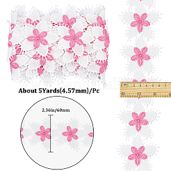 Flower Polyester Eyelash Lace Trim Ribbon&nbsp;OCOR-WH20003-03B-01