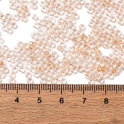 ガラスシリンダービーズ  シードビーズ  色の内側  丸い穴  砂茶色  2.4~2.7x1.5~1.8mm  穴：1.2mm  約20000個/ポンド&nbsp;SEED-L011-11B-13
