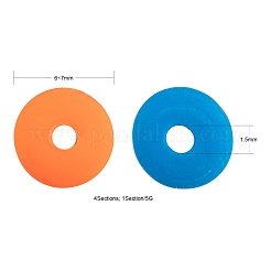 4 Colors Handmade Polymer Clay Beads Strands&nbsp;CLAY-FS0001-06