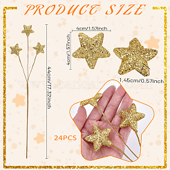 Silk & PVC Star Branch&nbsp;DIY-WH0671-358A