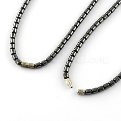 Non-Magnetic Synthetic Hematite Beaded Necklaces&nbsp;NJEW-R150-05