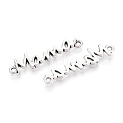 Mother's Day Tibetan Style Alloy Links/Connectors&nbsp;PALLOY-T090-90AS