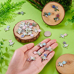 60Pcs Alloy Enamel Pendants&nbsp;ENAM-TA0003-75P