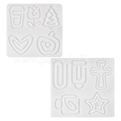 2Pcs 2 Styles Paperclip Silicone Molds&nbsp;DIY-TA0015-09