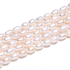 Natural Cultured Freshwater Pearl Beads Strands&nbsp;PEAR-N012-04T-01
