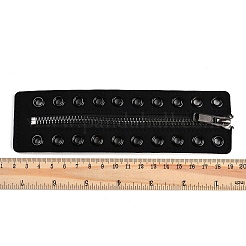 PU Leather Lace-in Boot Zipper Inserts&nbsp;DIY-XCP0003-45
