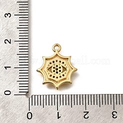 Brass Micro Pave Cubic Zirconia Pendants&nbsp;KK-U055-21G