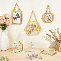 5Pcs 5 Styles Iron & Brass & Alloy Hanging Photo Frames&nbsp;AJEW-GW0001-08