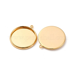 Brass Pendant Cabochon Settings&nbsp;KK-F898-20E-G