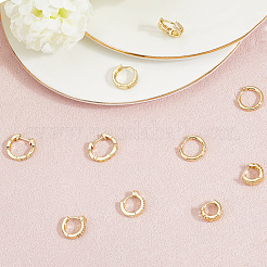 5 Piars 5 Style Brass Micro Pave Clear Cubic Zirconia Hoop Earrings&nbsp;EJEW-BBC0001-99