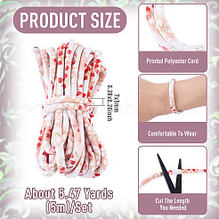 5M Ethnic Floral Printed Polyester Cords&nbsp;OCOR-TA0003-94B