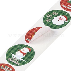 紙粘着ステッカー  フラットラウンド  プレゼントデコレーション用  ラウンドクリスマステーマ  ミックスカラー  25mm&nbsp;DIY-B077-01A-08
