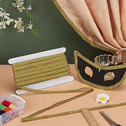 Polyester Curtain Lace Trimmer Ribbon&nbsp;DIY-WH0700-05C