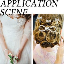 12Pcs 4 Style Crystal Rhinestone Bowknot Lapel Pins&nbsp;JEWB-CA0001-19